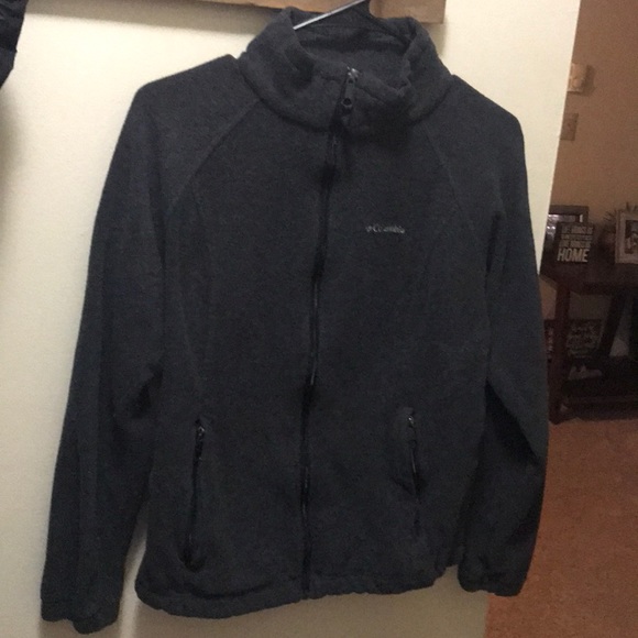 Dark Grey Columbia Zip Up - Picture 1 of 5